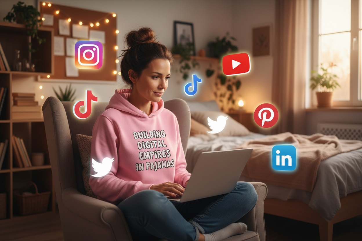 make her hoodie pink and the social media information better than that